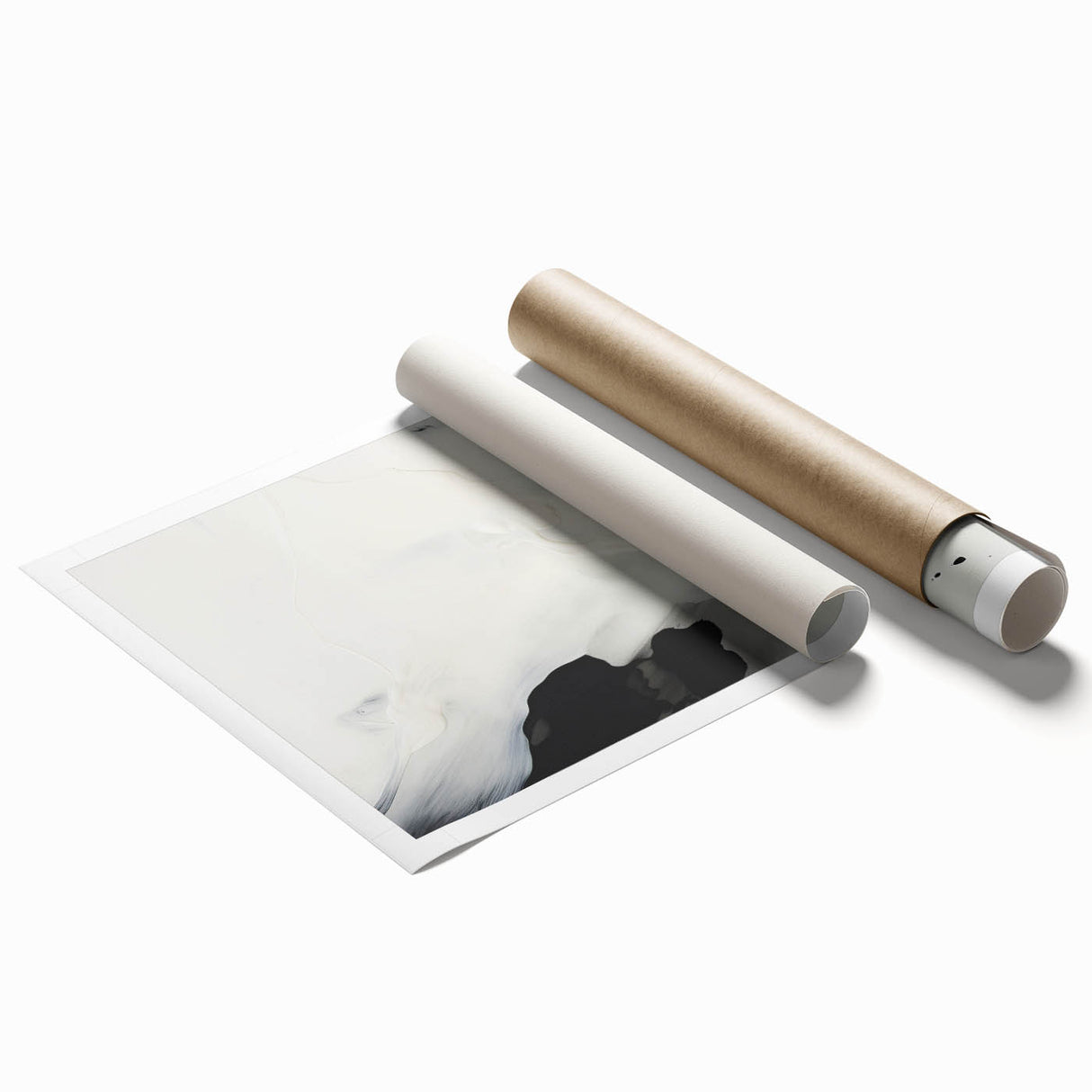 Acrylic Glass Art for Dining Room Walls - Black & White Abstract