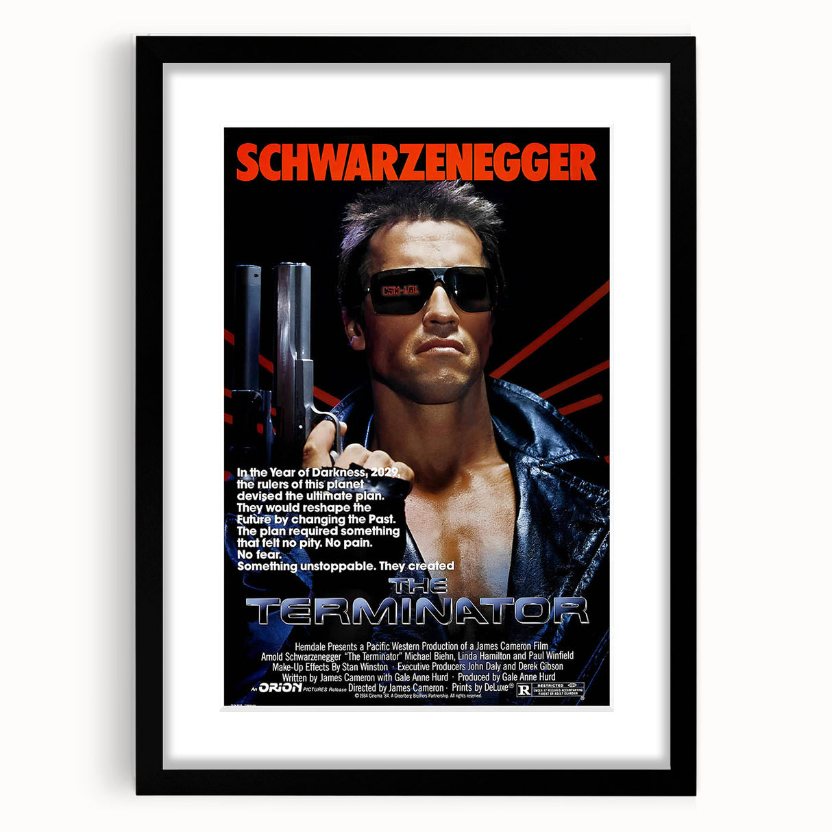 Retro Wall Art - The Terminator Movie Poster - 80s Sci-Fi Art Prints