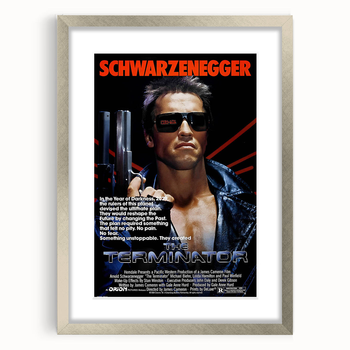 Retro Wall Art - The Terminator Movie Poster - 80s Sci-Fi Art Prints