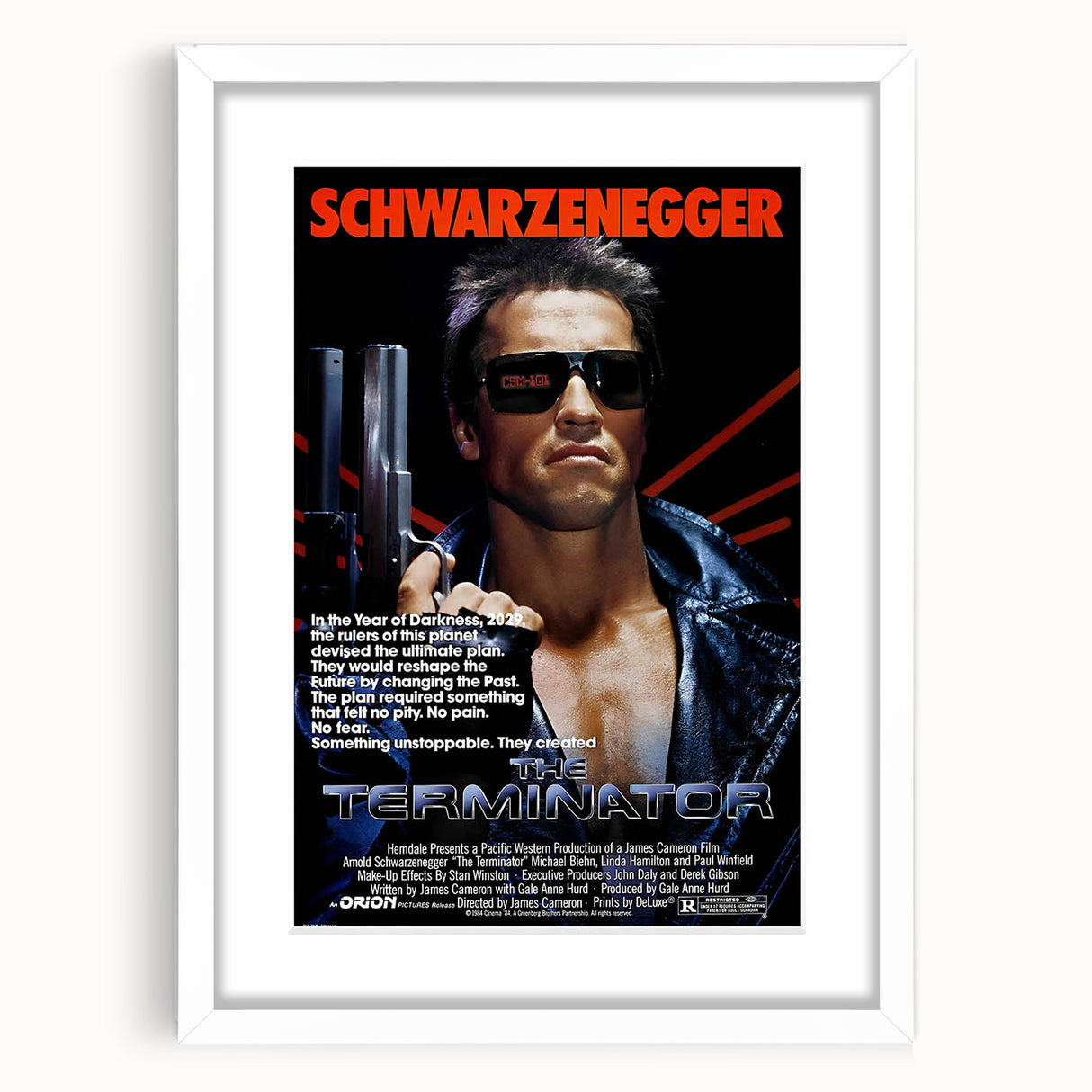 Retro Wall Art - The Terminator Movie Poster - 80s Sci-Fi Art Prints