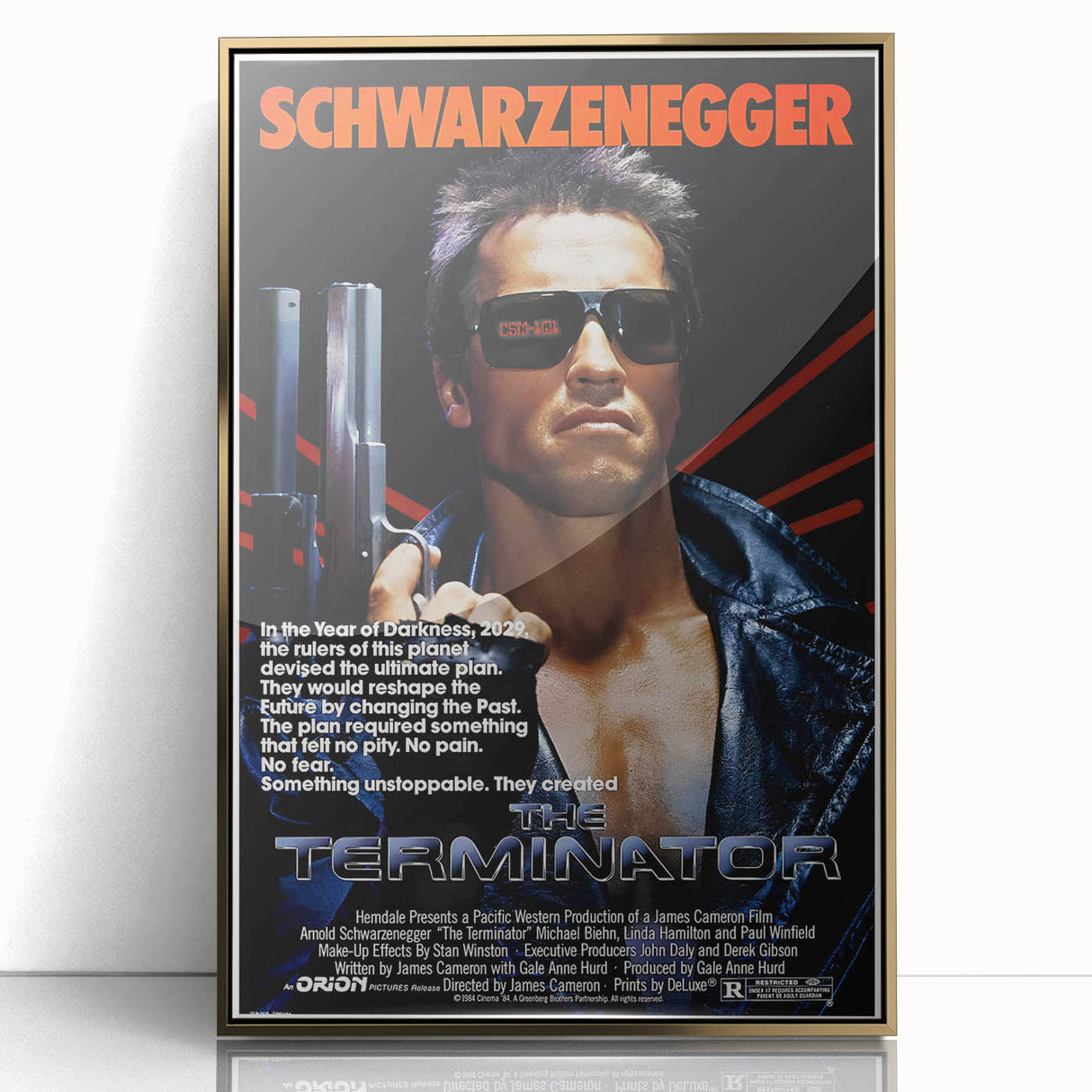 Retro Wall Art - The Terminator Movie Poster - 80s Sci-Fi Art Prints