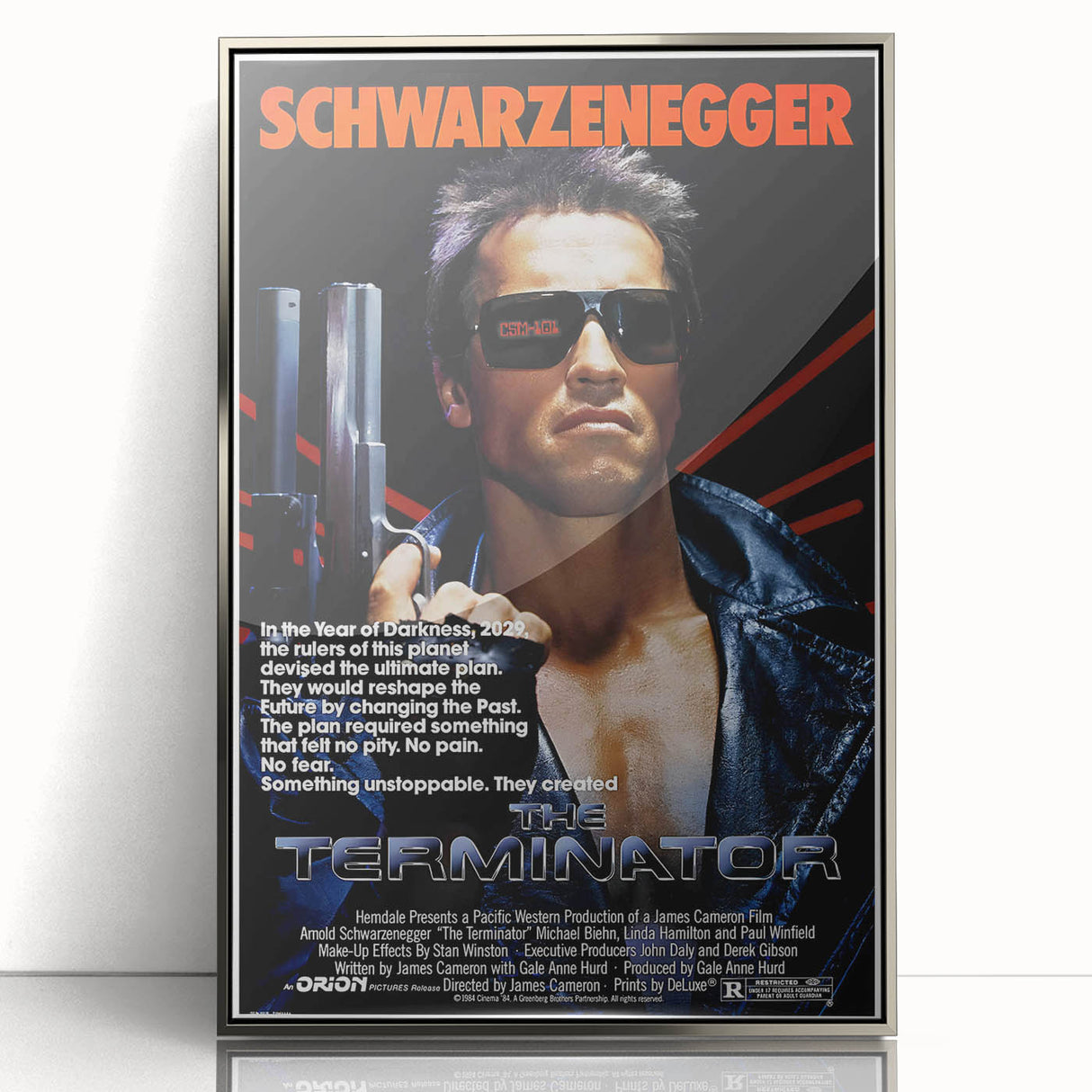 Retro Wall Art - The Terminator Movie Poster - 80s Sci-Fi Art Prints