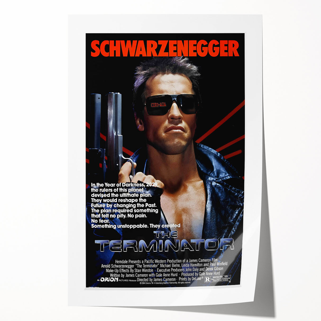 Retro Wall Art - The Terminator Movie Poster - 80s Sci-Fi Art Prints