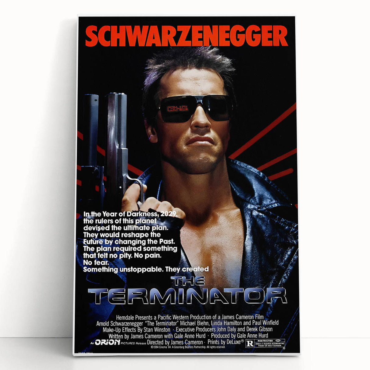 Retro Wall Art - The Terminator Movie Poster - 80s Sci-Fi Art Prints