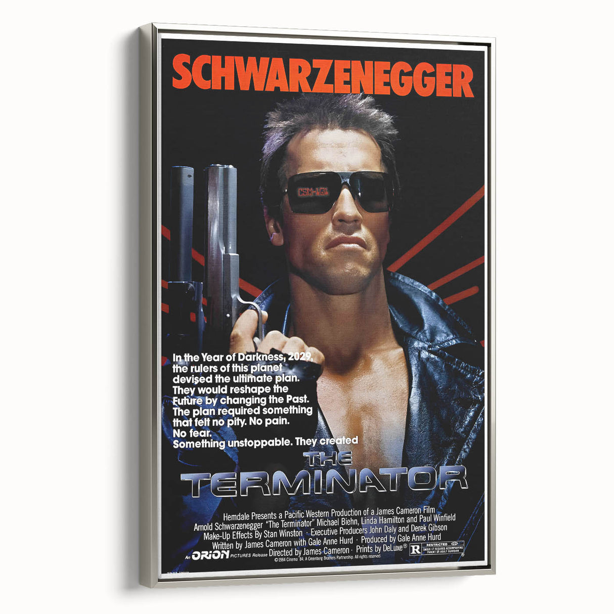 Retro Wall Art - The Terminator Movie Poster - 80s Sci-Fi Art Prints