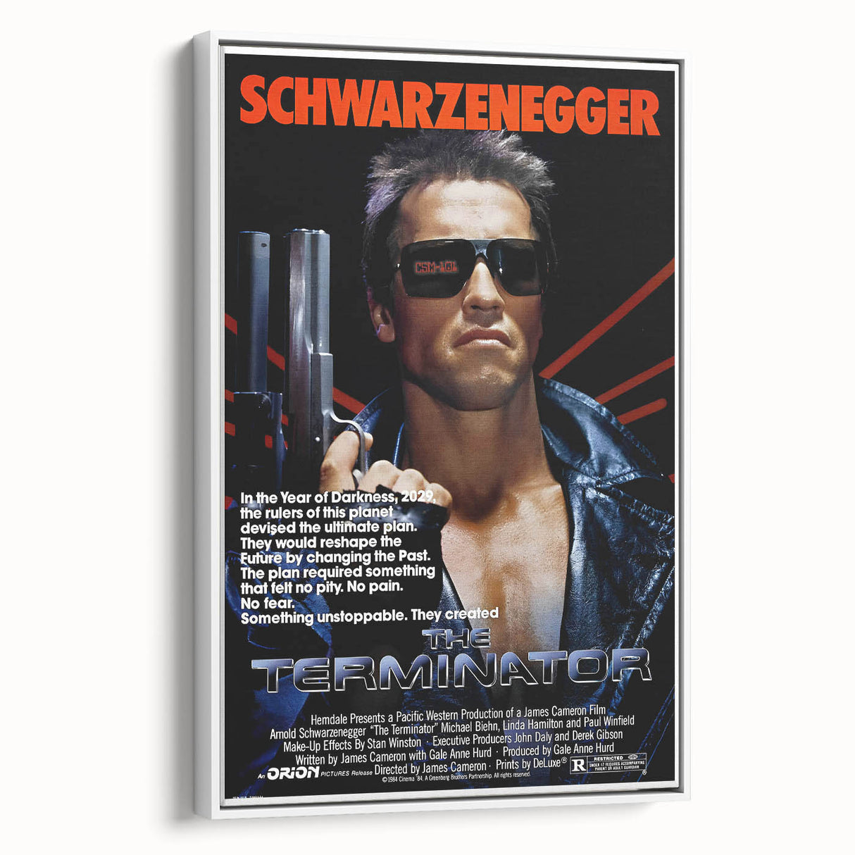 Retro Wall Art - The Terminator Movie Poster - 80s Sci-Fi Art Prints