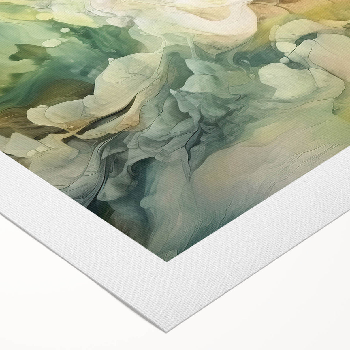 Abstract wall art on rolled canvas showcasing vibrant strokes of blue, orange, and yellow, ideal for modern decor. Perfect for adding a splash of color to any room.