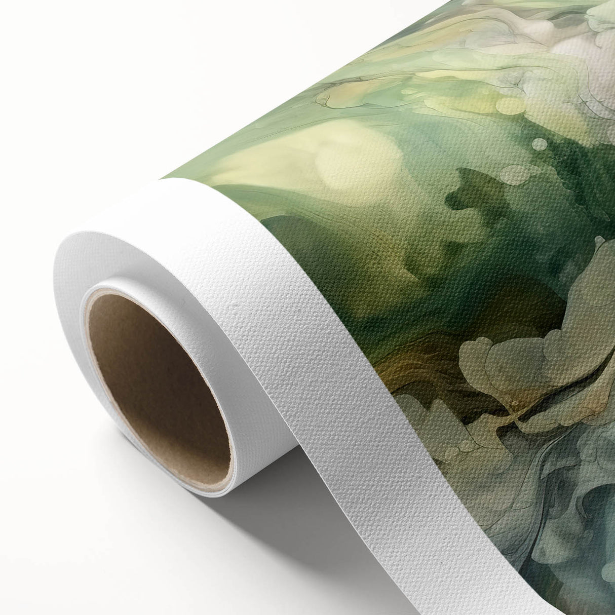 Abstract strokes wall art on rolled canvas showcasing vibrant colors and dynamic patterns, ideal for modern home decor. Packaged securely in a cardboard tube for safe shipping and easy display.