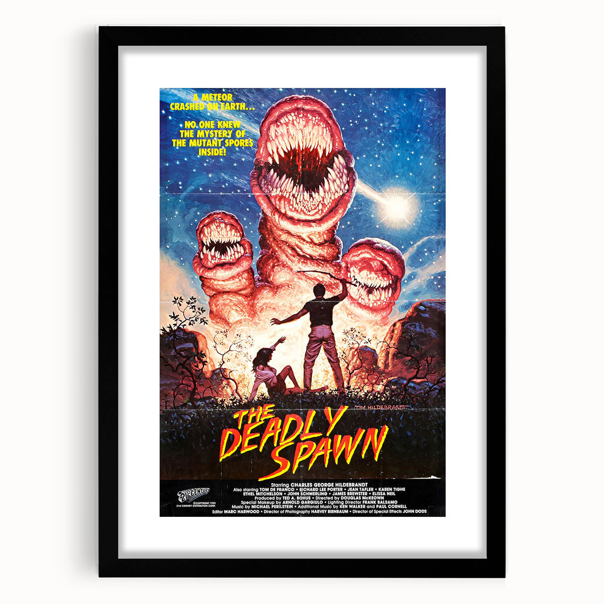 Retro Wall Art - The Deadly Spawn Movie Poster - 80s Horror Art Prints