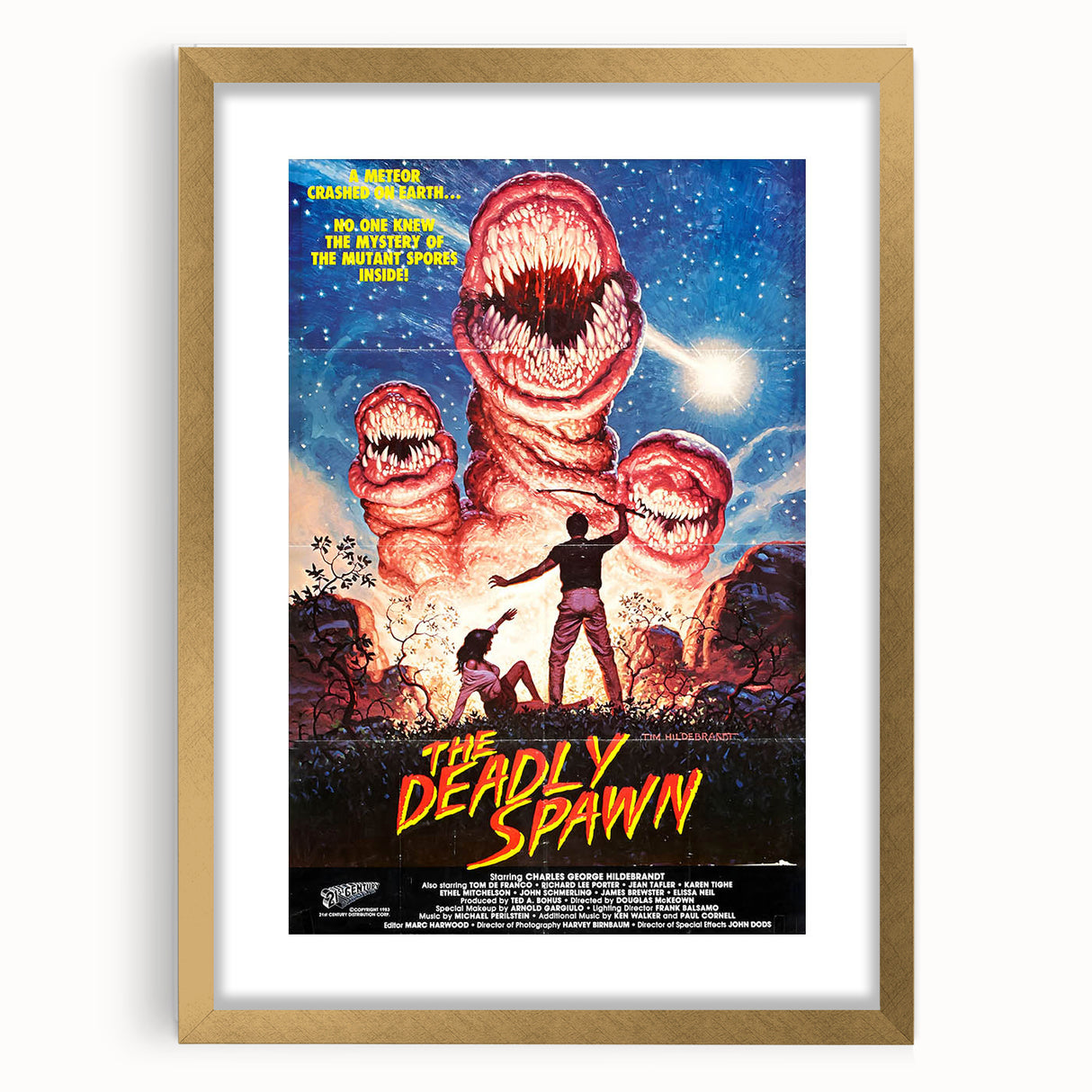 Retro Wall Art - The Deadly Spawn Movie Poster - 80s Horror Art Prints