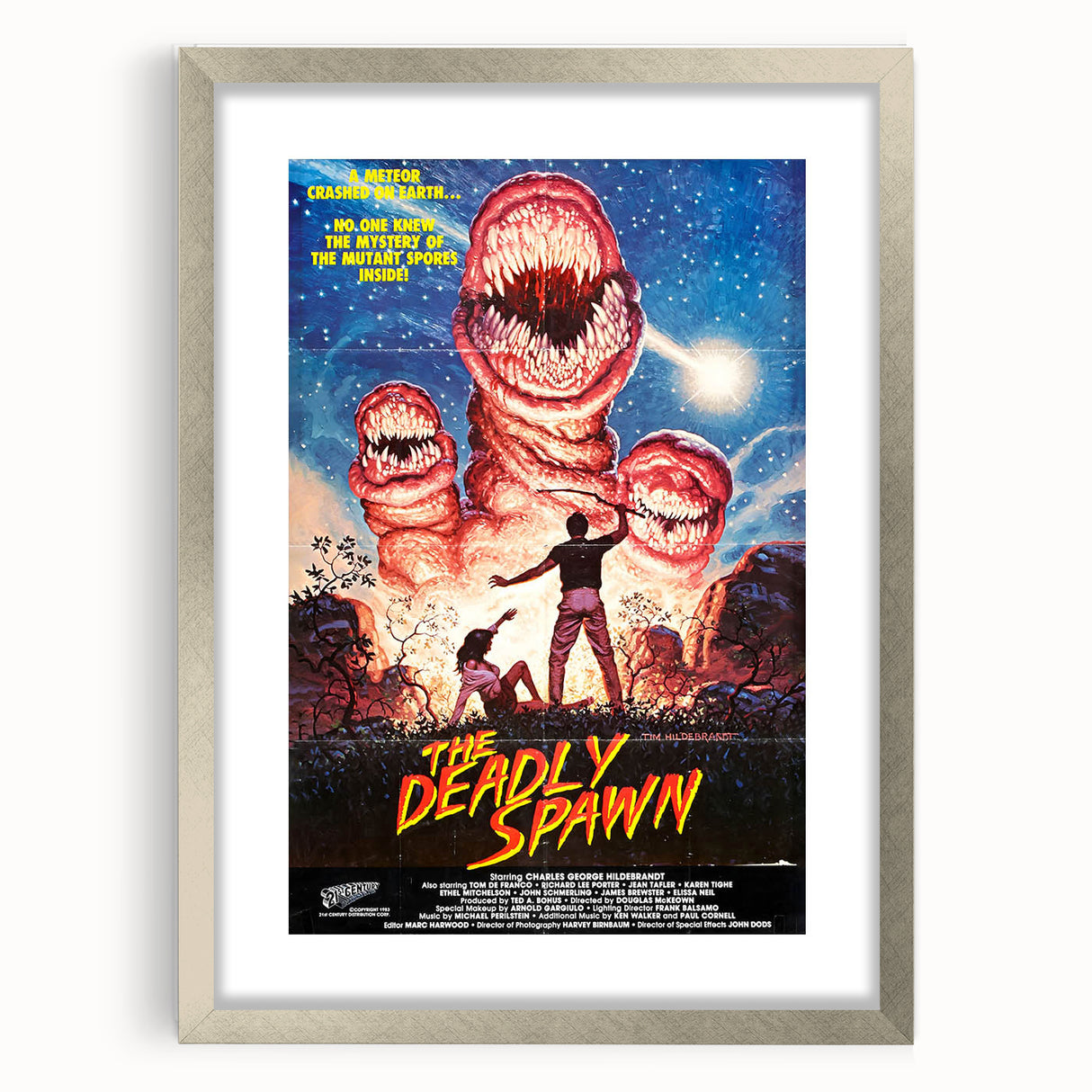 Retro Wall Art - The Deadly Spawn Movie Poster - 80s Horror Art Prints
