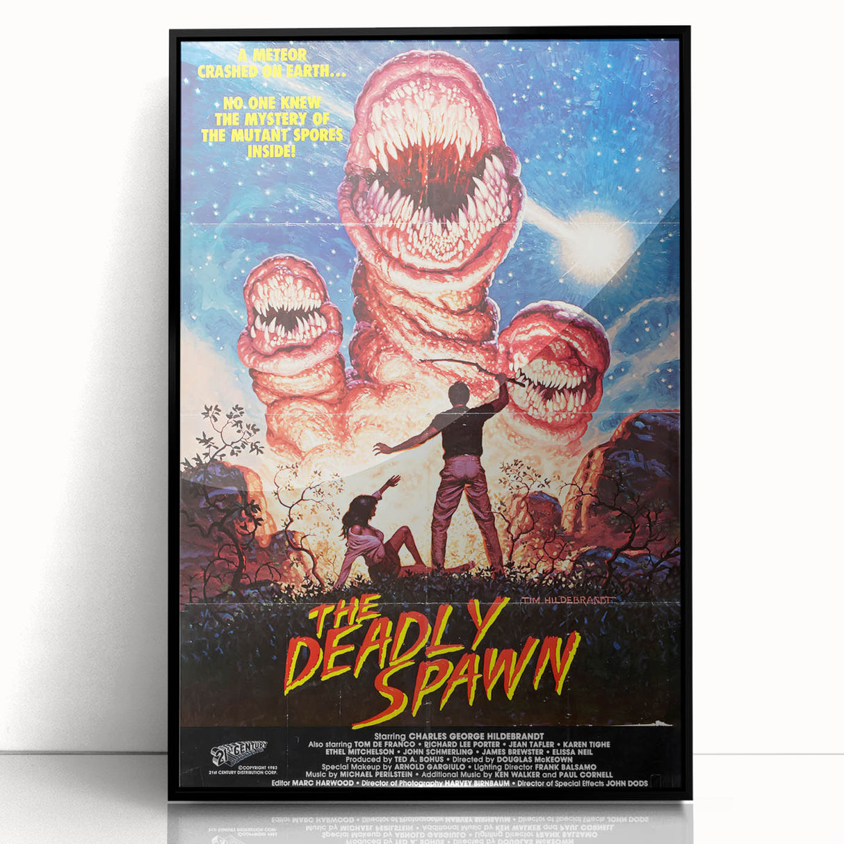 Retro Wall Art - The Deadly Spawn Movie Poster - 80s Horror Art Prints