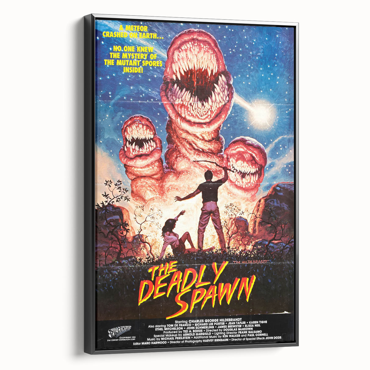 Retro Wall Art - The Deadly Spawn Movie Poster - 80s Horror Art Prints