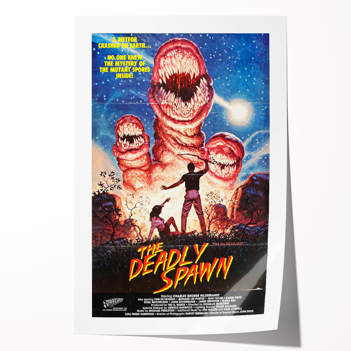 Retro Wall Art - The Deadly Spawn Movie Poster - 80s Horror Art Prints