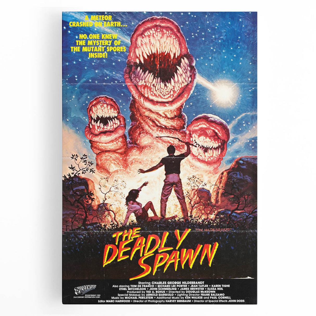 Retro Wall Art - The Deadly Spawn Movie Poster - 80s Horror Art Prints