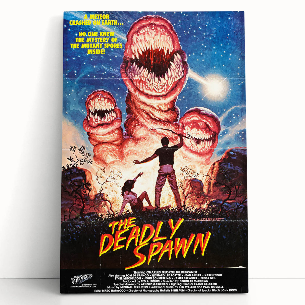 Retro Wall Art - The Deadly Spawn Movie Poster - 80s Horror Art Prints