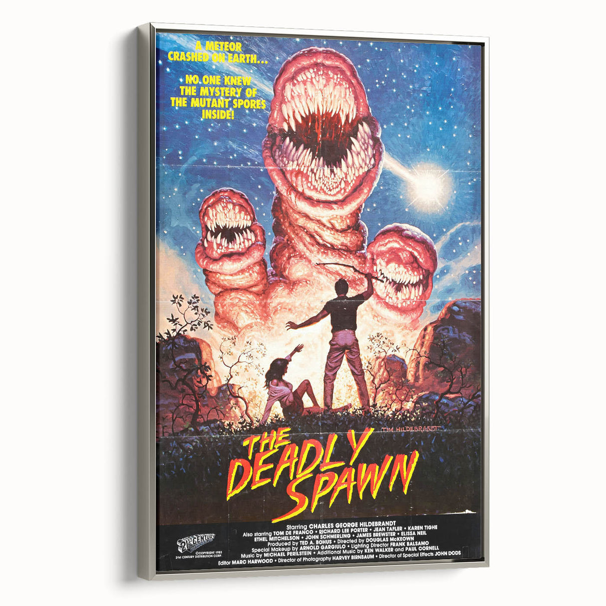 Retro Wall Art - The Deadly Spawn Movie Poster - 80s Horror Art Prints