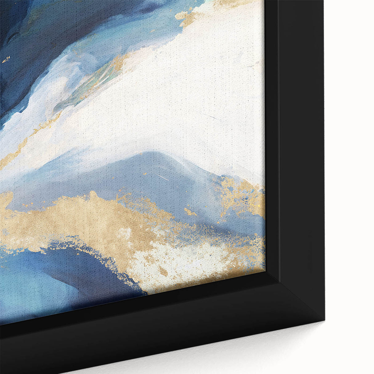 Framed abstract strokes wall art in vibrant colors, showcasing intricate brushwork and textures, perfect for modern home decor or artistic spaces.
