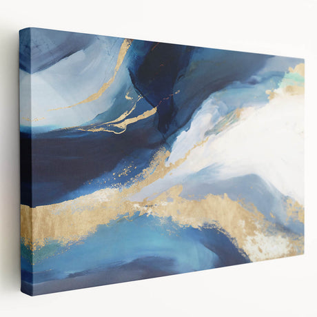Abstract strokes wall art on stretched canvas, showcasing vibrant colors and dynamic shapes. Perfect for modern home decor, adding a touch of creativity and style.