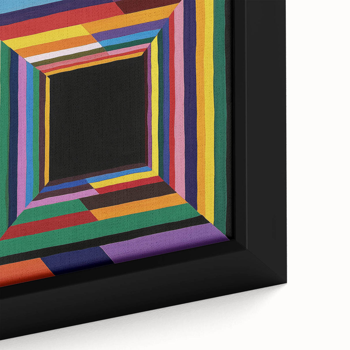 Vibrant Geometric Bedroom Wall Art - Multicolor Abstract Print