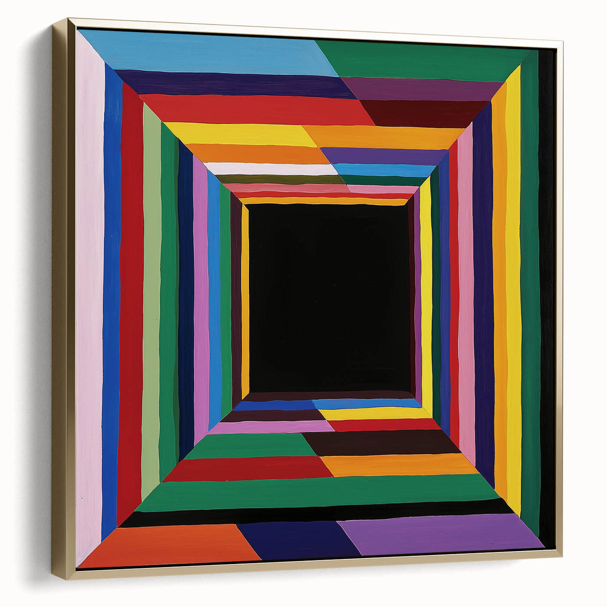 Vibrant Geometric Bedroom Wall Art - Multicolor Abstract Print