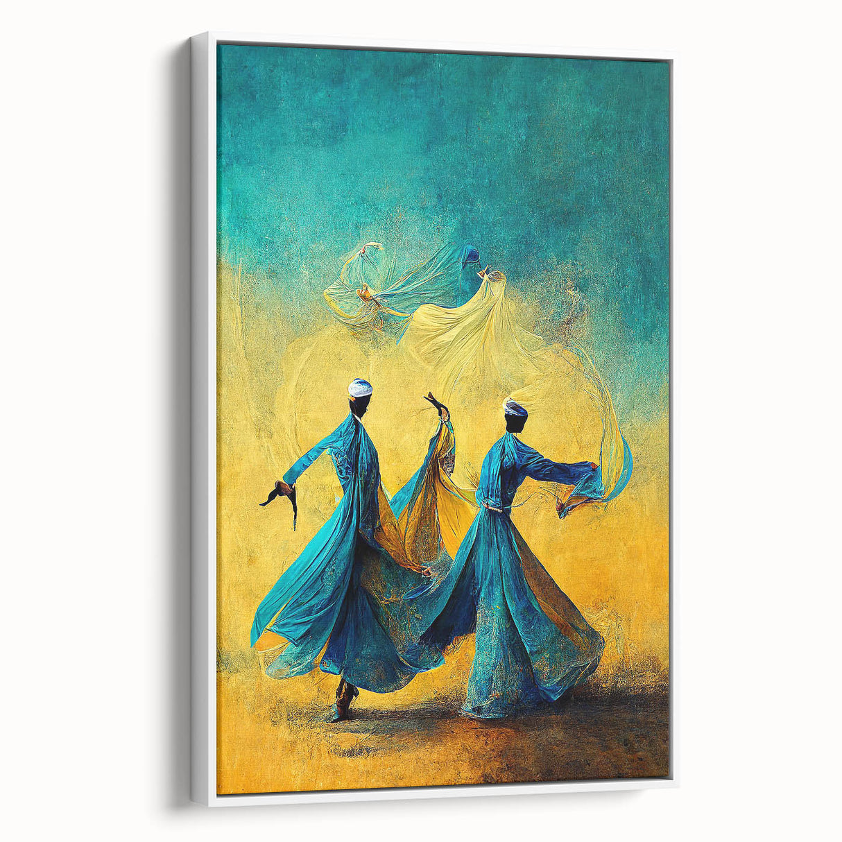 Framed abstract figurative wall art showcasing a minimalist design with soft white tones and subtle textures, perfect for modern home decor.