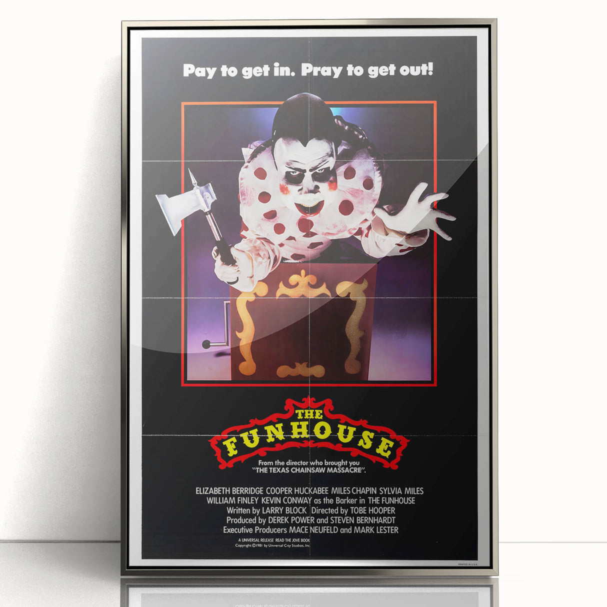 Retro Wall Art - The Funhouse Movie Poster - 80s Horror Art Prints