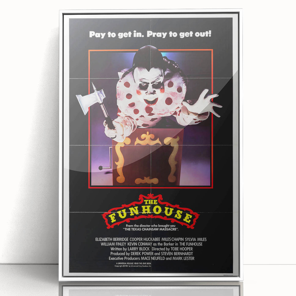 Retro Wall Art - The Funhouse Movie Poster - 80s Horror Art Prints