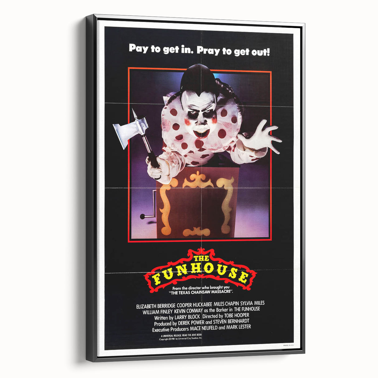 Retro Wall Art - The Funhouse Movie Poster - 80s Horror Art Prints