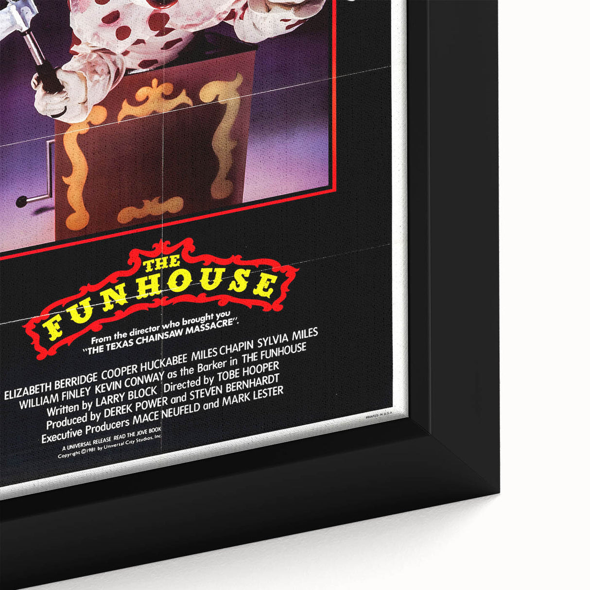 Retro Wall Art - The Funhouse Movie Poster - 80s Horror Art Prints