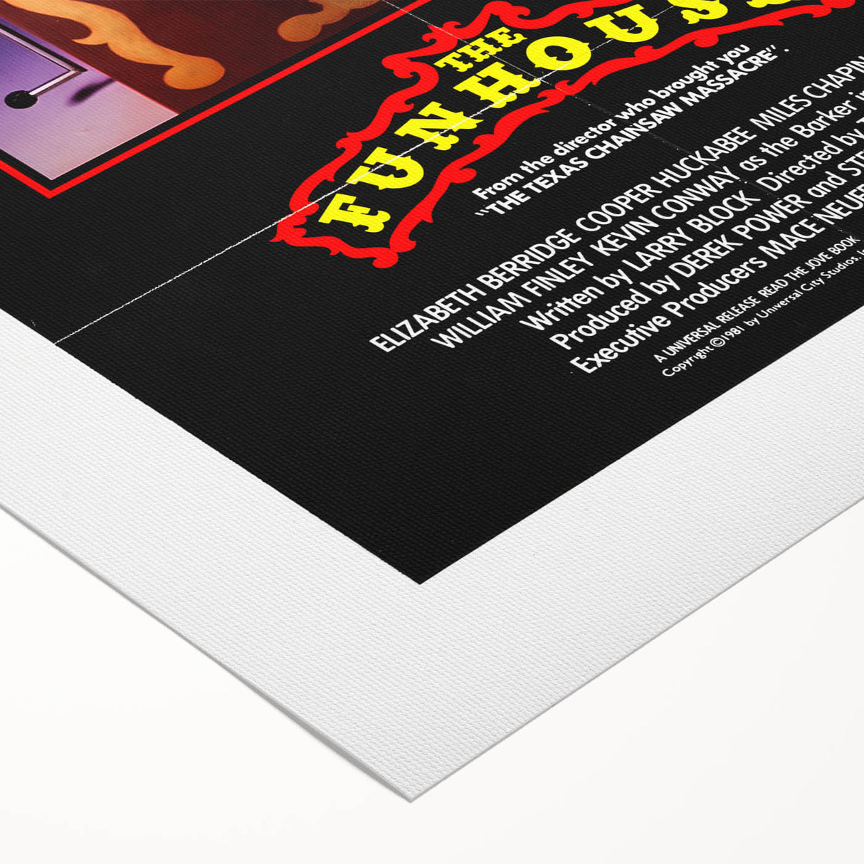 Retro Wall Art - The Funhouse Movie Poster - 80s Horror Art Prints