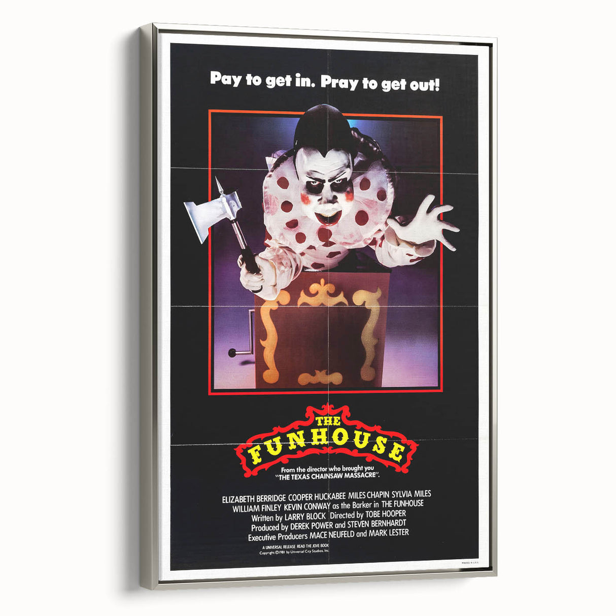 Retro Wall Art - The Funhouse Movie Poster - 80s Horror Art Prints