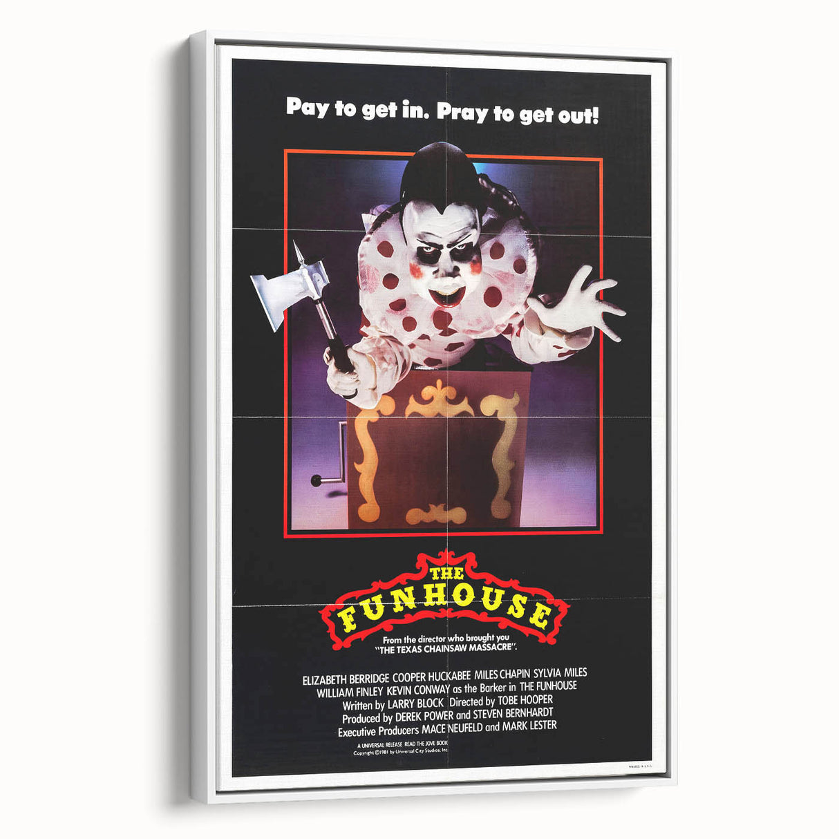Retro Wall Art - The Funhouse Movie Poster - 80s Horror Art Prints