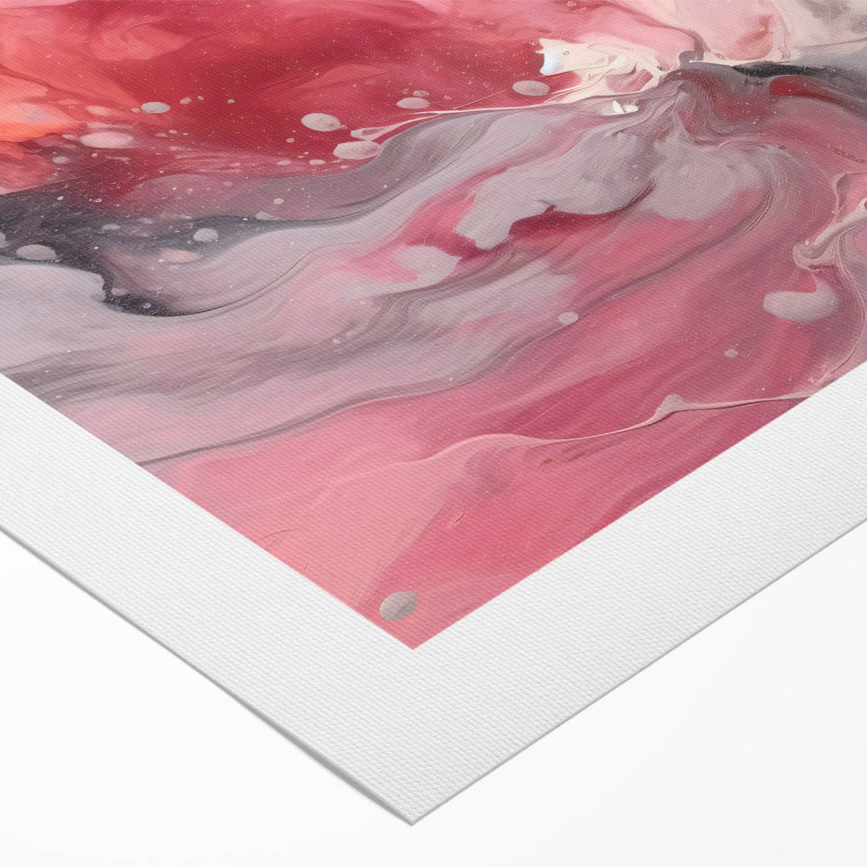 Abstract wall art canvas print showcasing vibrant, multicolored strokes in a modern design, rolled neatly for shipping, perfect for contemporary home decor.