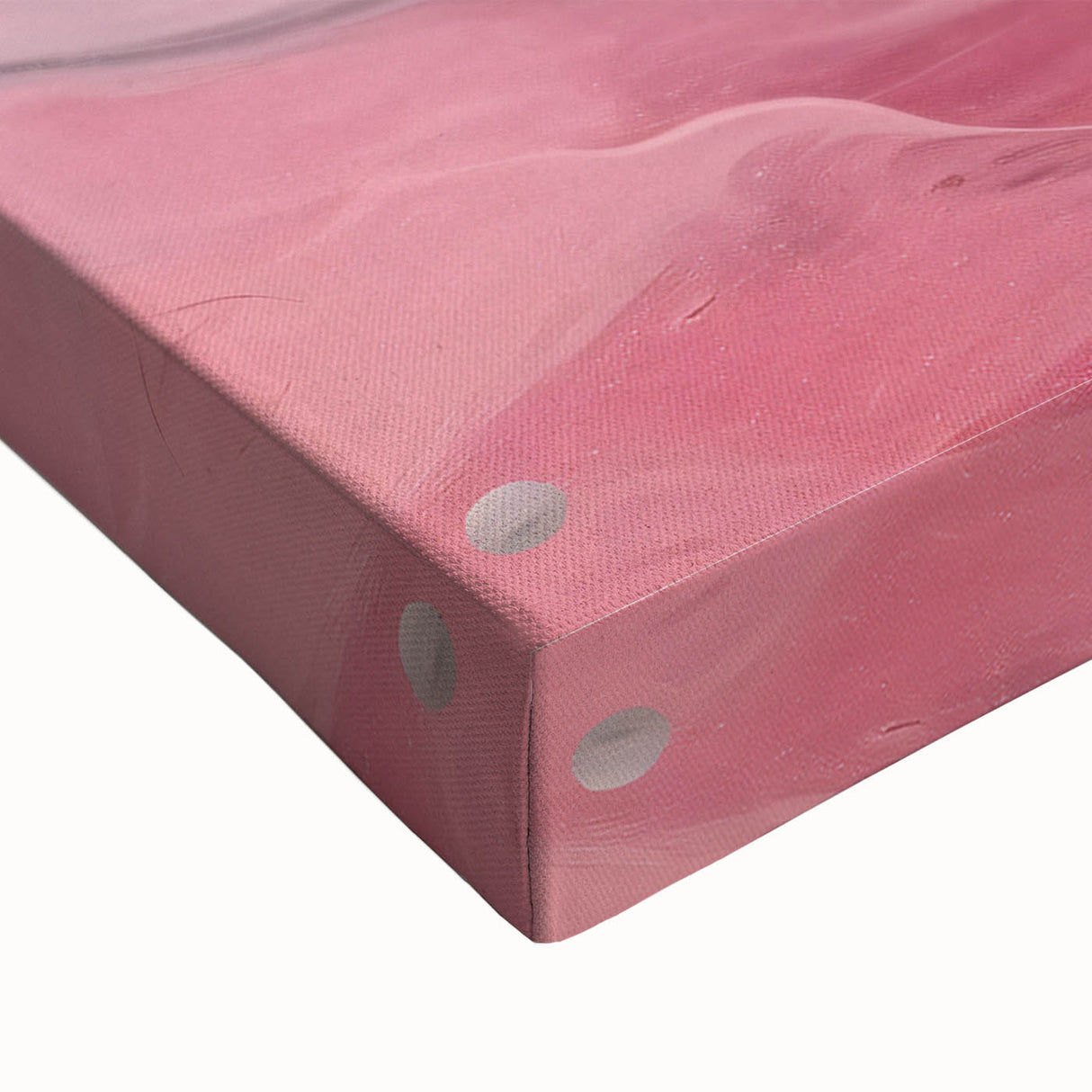 Close-up view of abstract strokes wall art on stretched canvas, showcasing vibrant colors and dynamic textures, perfect for modern home decor.