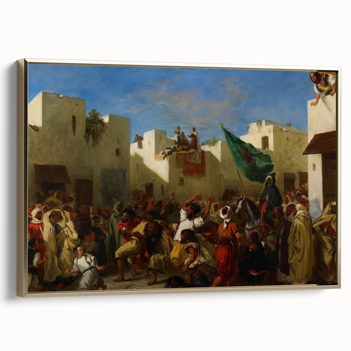 Romanticism Art - Famous Romantic Era Painting of Tangier Scene