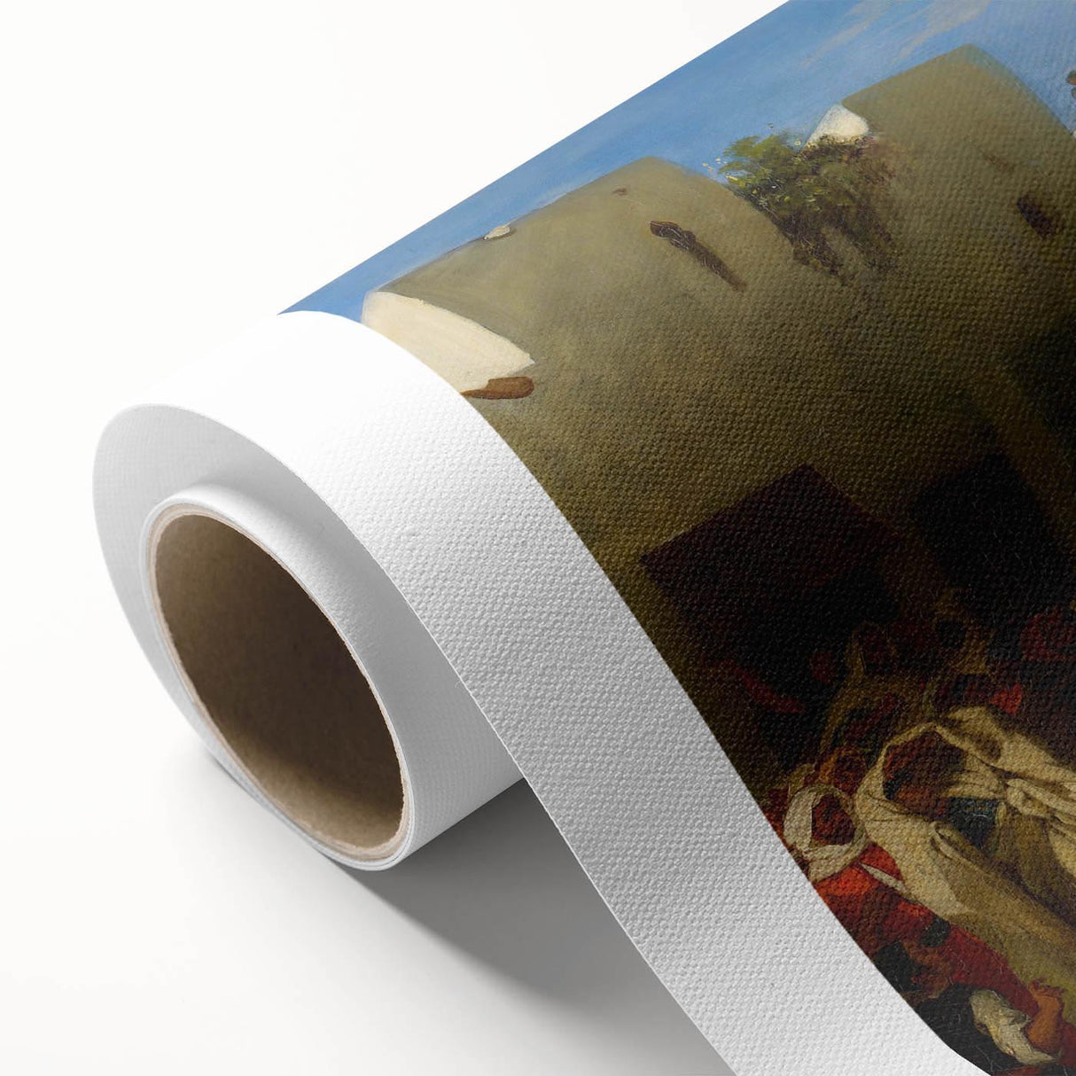 Romanticism Art - Famous Romantic Era Painting of Tangier Scene