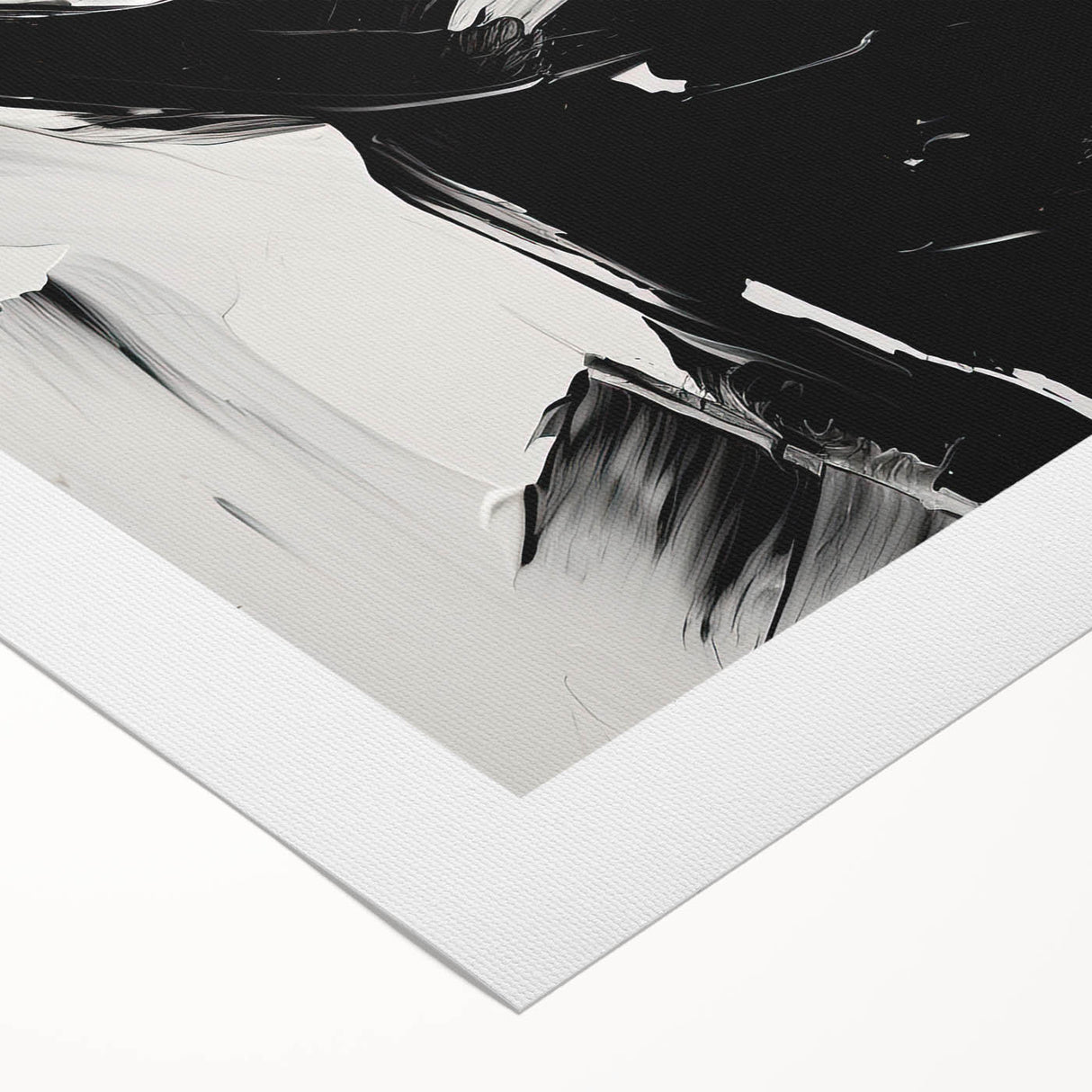 Acrylic Dining Room Artwork - Black & White Expressive Portrait