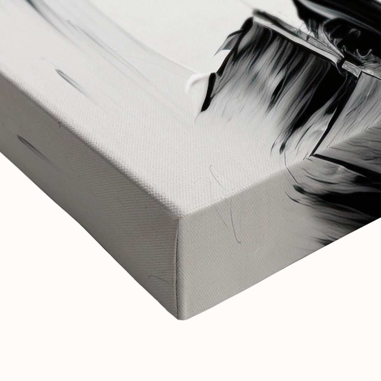 Acrylic Dining Room Artwork - Black & White Expressive Portrait