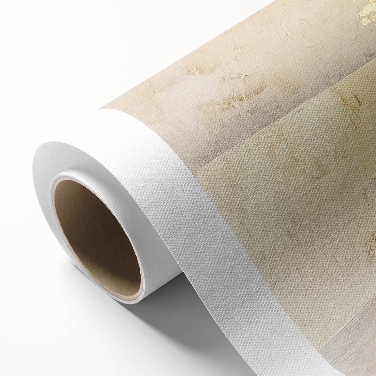 Abstract landscape wall art on rolled canvas, showcasing vibrant colors and fluid shapes, ideal for modern home decor. Packaged securely in a protective tube for shipping.