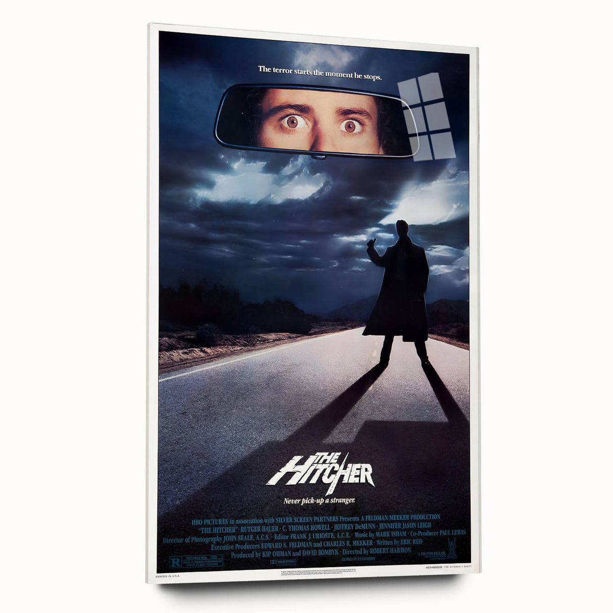 Retro Wall Art - The Hitcher Movie Poster - 80s Horror Art Prints