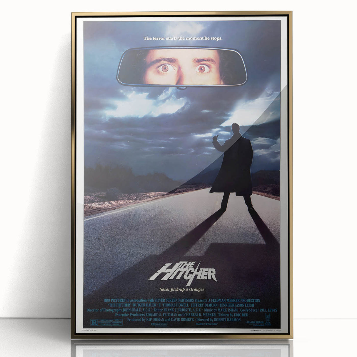 Retro Wall Art - The Hitcher Movie Poster - 80s Horror Art Prints