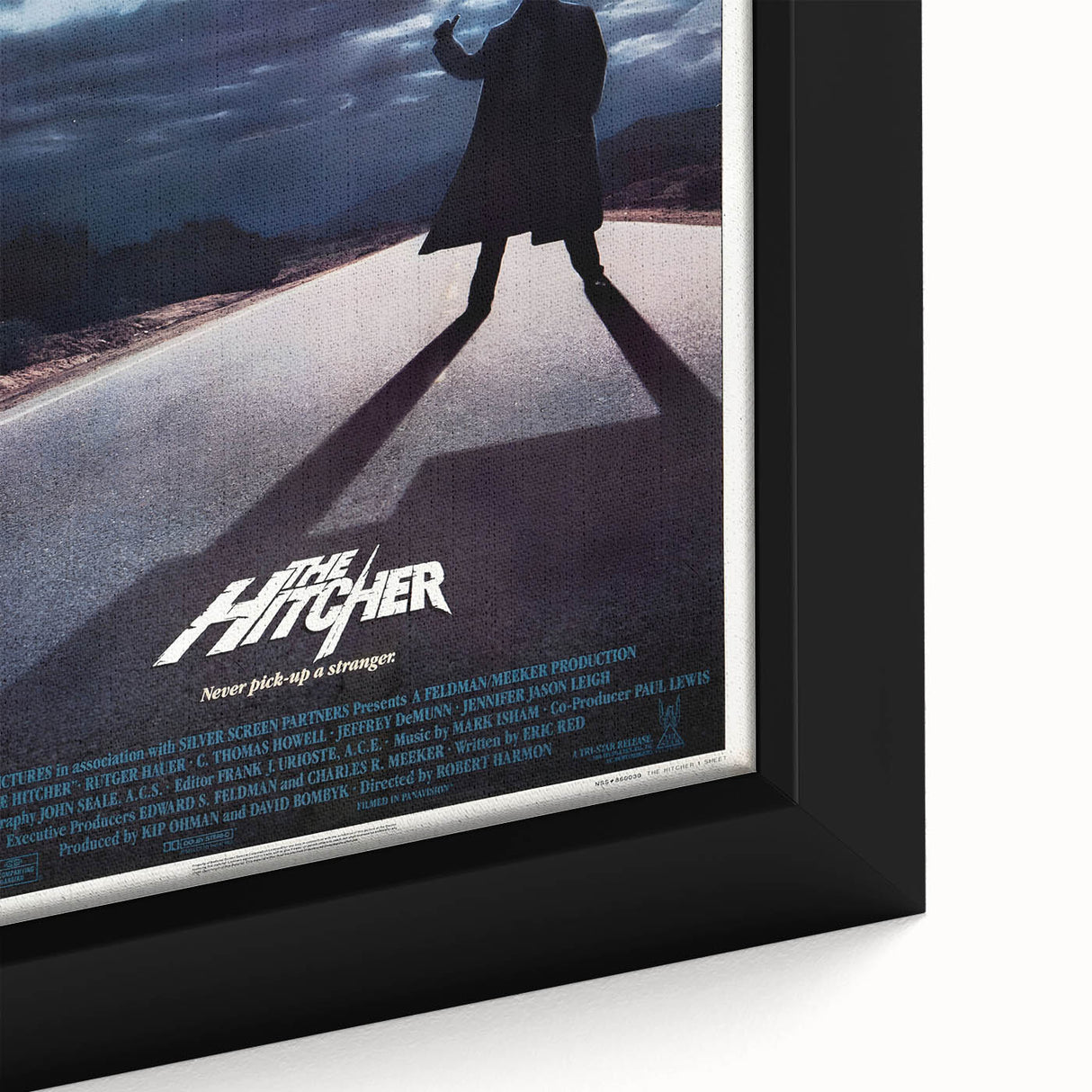 Retro Wall Art - The Hitcher Movie Poster - 80s Horror Art Prints