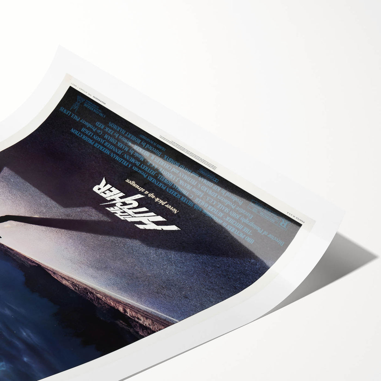 Retro Wall Art - The Hitcher Movie Poster - 80s Horror Art Prints