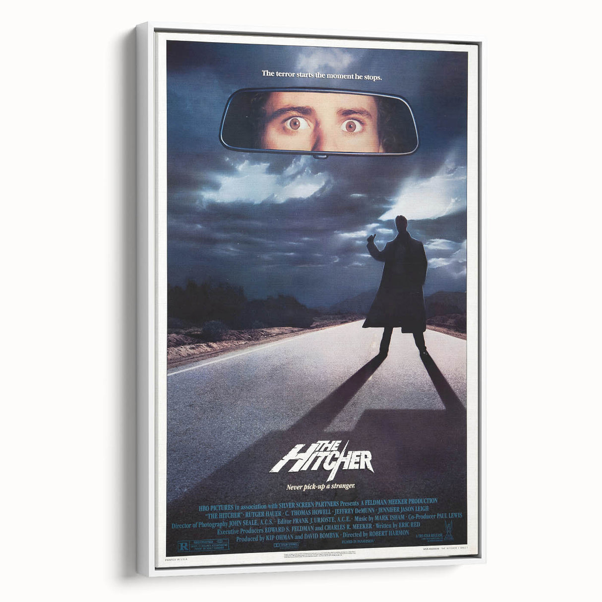 Retro Wall Art - The Hitcher Movie Poster - 80s Horror Art Prints