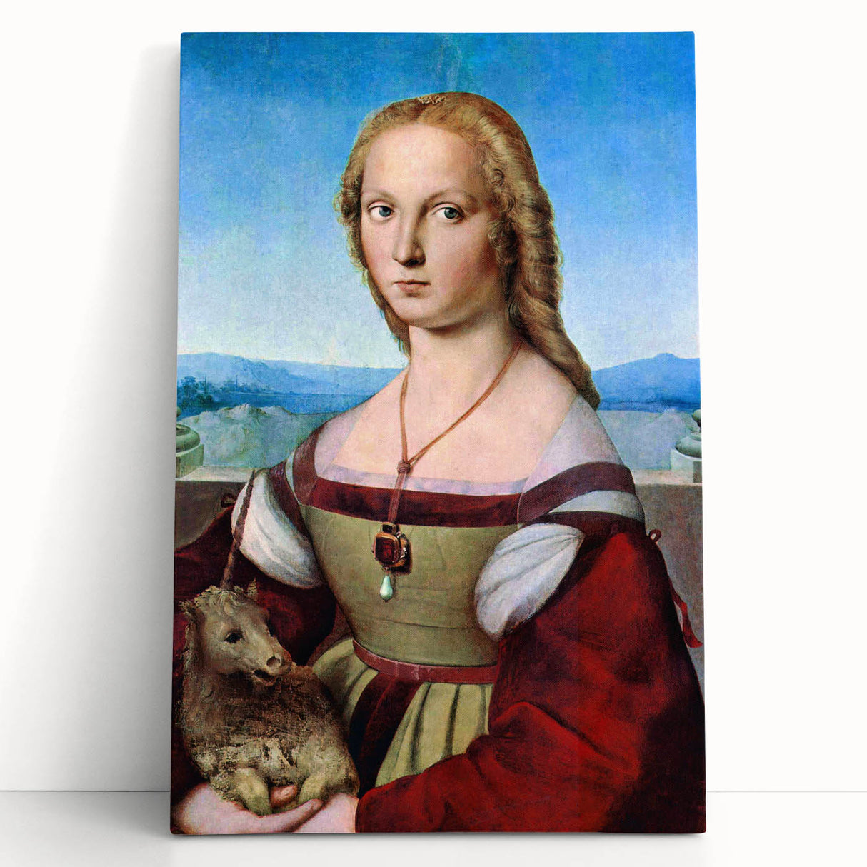 Young Woman with Unicorn - Renaissance Art Prints for Classic Elegance