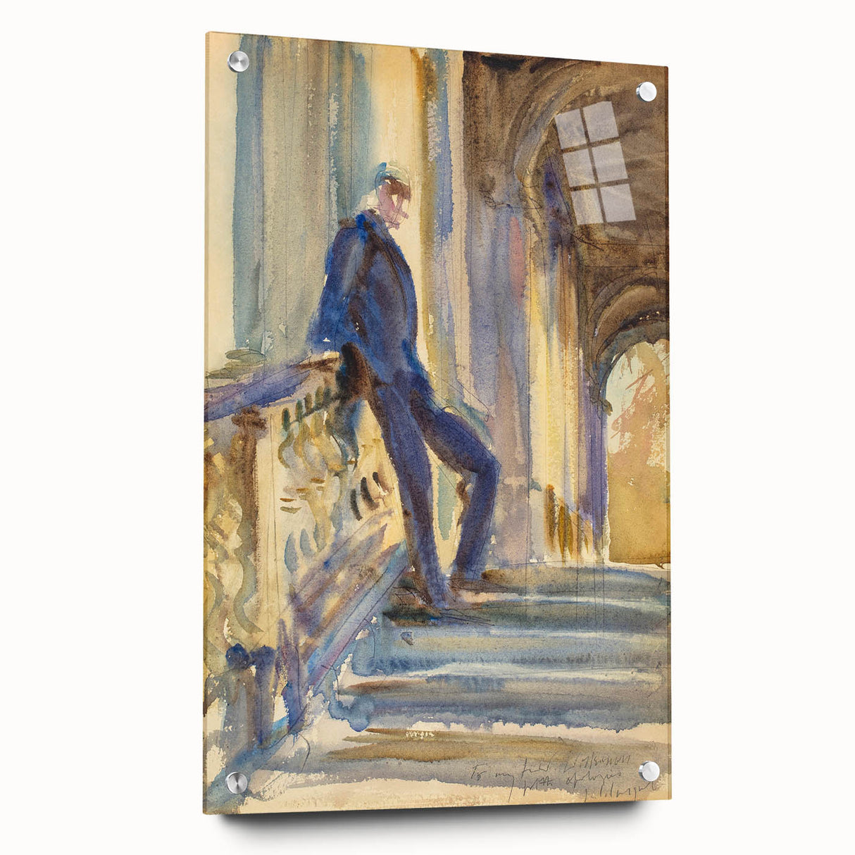 Romanticism Art: Sir Neville Wilkinson by Sargent Canvas Print