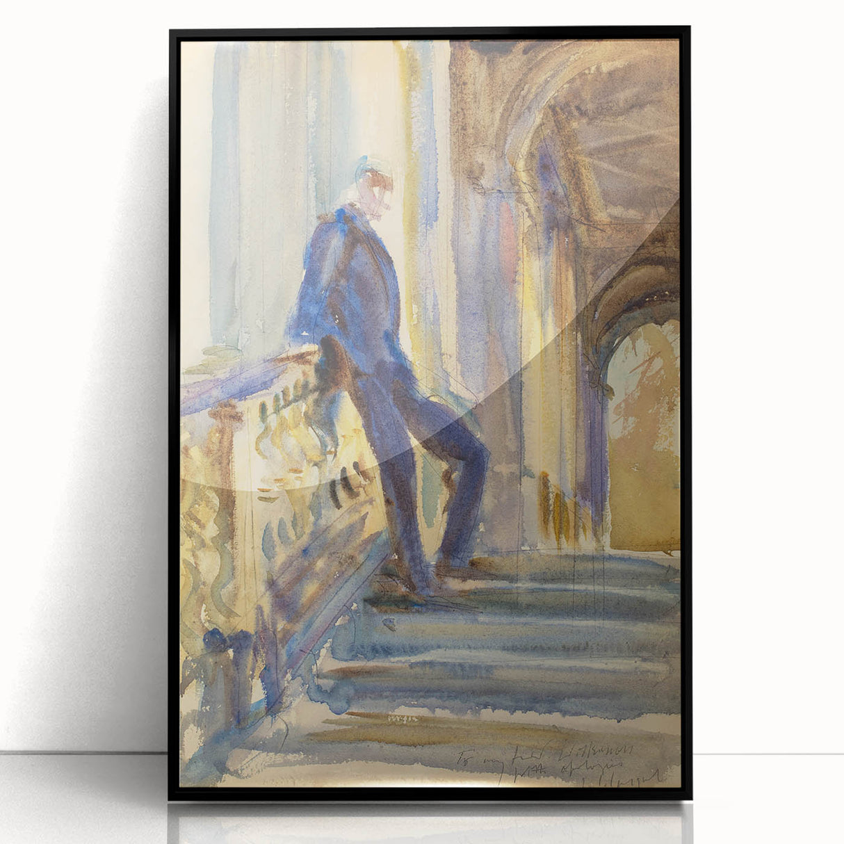 Romanticism Art: Sir Neville Wilkinson by Sargent Canvas Print