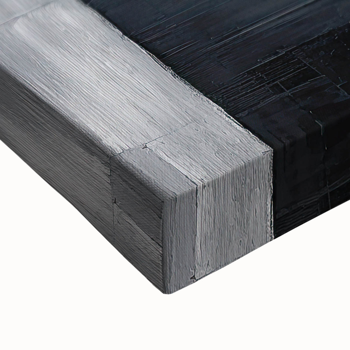 Framed Dining Room Prints - Black & Silver Textured Abstract Art