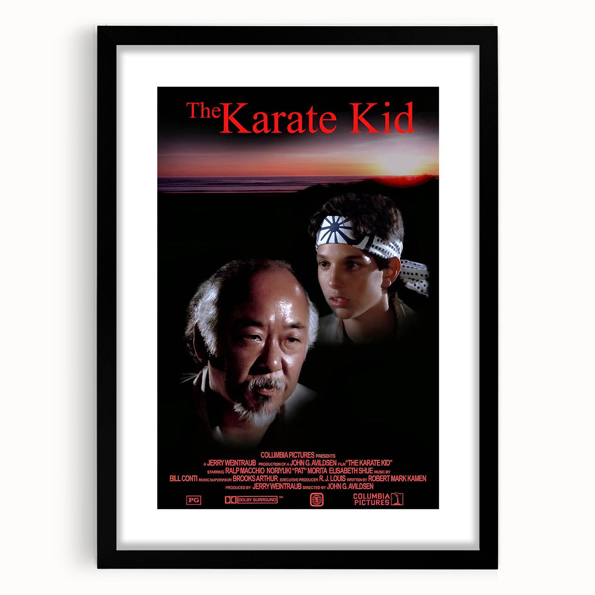 Retro Wall Art - The Karate Kid Movie Poster - 80s Vintage Art Prints